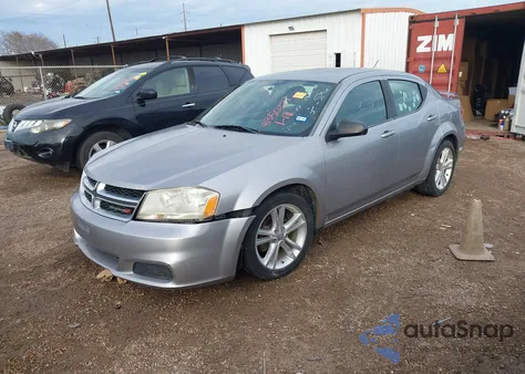 2013 Dodge Avenger Se V6 из США, поврежденный, VIN 1C3CDZAG9DN532586